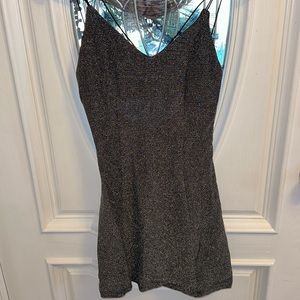 Black Sparkly low back Dress. Size small